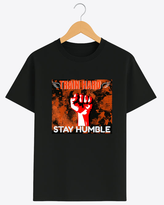 Train Hard Stay Humble Tee | Bold Workout Wear | Unisex Fit