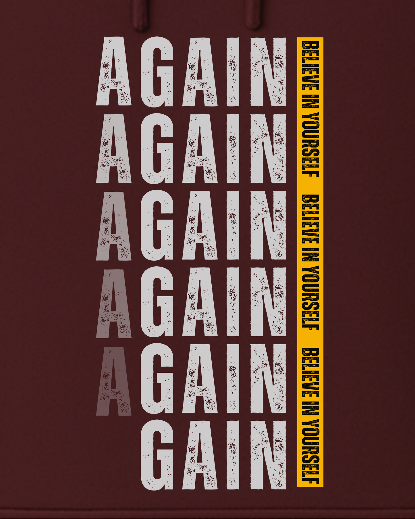 Again Gym Hoodie | Never Quit Fitness Motivation Hoodie | 300 GSM Cotton Fleece | Custom Vastra