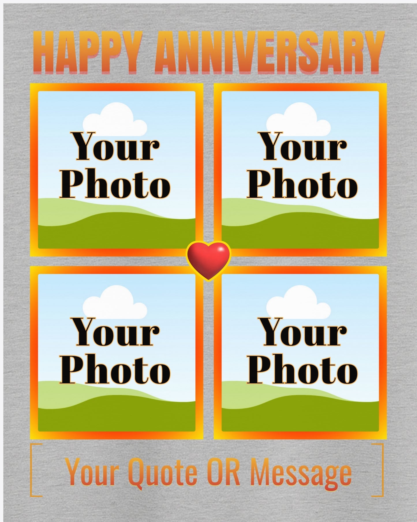 T-shirt Grey Melange